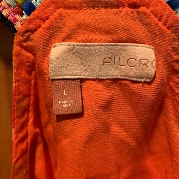 Anthropologie Pilcro Geometric Shape Peplum Hem Racerback Tank Large - Picture 4 of 8